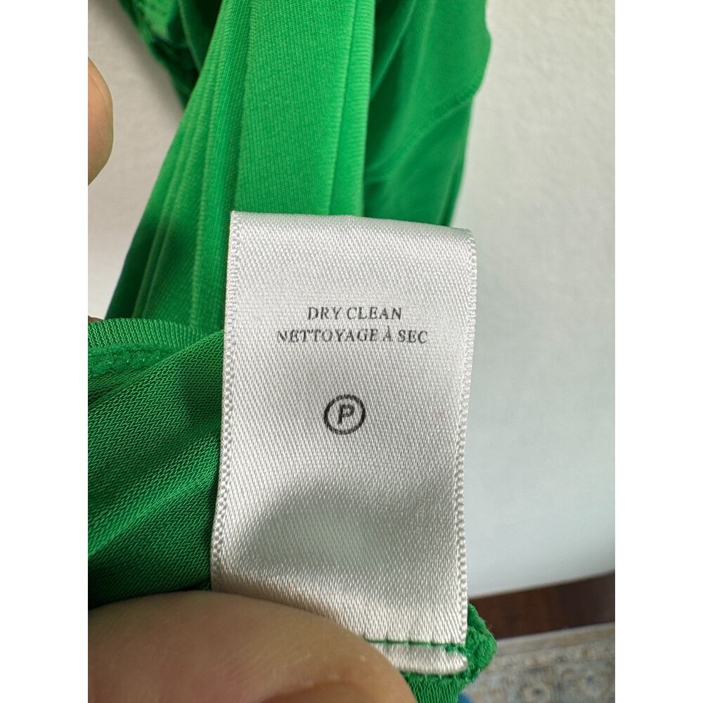 A.L.C Adeline Fern Green Ruched Jersey Stretch Asymmetric Maxi Midi Dress S - Picture 12 of 12